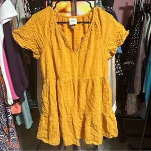 Knox Rose Mustard Textured Tunic